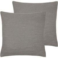 Evans Lichfield Dalton Twin Pack Polyester Filled Cushions, Bark, 43 x 43cm