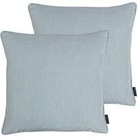 Paoletti Twilight Twin Pack Polyester Filled Cushions, Duck Egg, 45 x 45cm