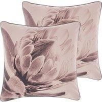 Linen House Alice Polyester Filled Cushions Twin Pack Cotton Multi