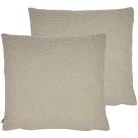 furn. Malham Twin Pack Polyester Filled Cushions, Latte, 50 x 50cm