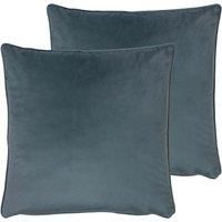 Evans Lichfield Opulence Twin Pack Polyester Filled Cushions Petrol