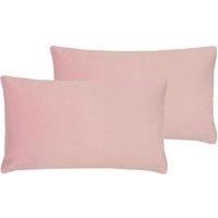 Evans Lichfield Sunningdale Polyester Filled Cushions (Twin Pack), Powder, 30 x 50cm