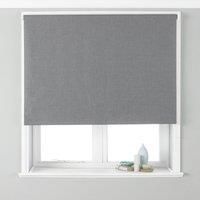 Riva Home Eclipse Blackout Roller Blind, Polyester, Silver, 61 x 162cm