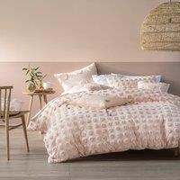 Linen House Haze King Duvet Cover Set Cotton Peach