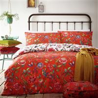 Creative Cloth Pomelo Duvet Set, Polycotton, Orange, Double