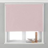 Riva Home Twilight Blackout Roller Blind, Polyester, Blush, 61cm width x 162 cm drop (24" x 64" inches)