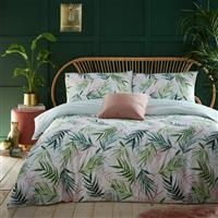 Green Duvet Covers Bali Palm Tropical Jungle Quilt Cover Bedding Sets by furn.