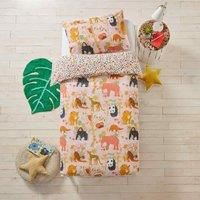 little furn. Endangered Duvet Cover and Pillowcase Set, Multi, Toddler Multicolour