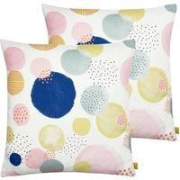 Furn. Dottol Twin Pack Polyester Filled Cushions Multi