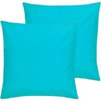 furn. Wrap Outdoor Cushions (Twin Pack), Aqua, 43 x 43cm