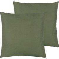 furn. Wrap Outdoor Cushions (Twin Pack), Olive, 43 x 43cm