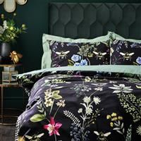 Wylder Tropics Midnight Bee Duvet Cover Set, Black, Double