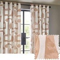 Hoem Carro 168X183 Eyelet Curtains Clay