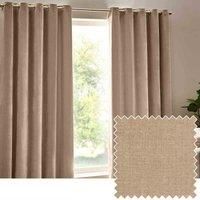 Heavy Chenille Woven Velvet Eyelet Curtain