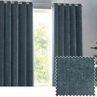 Yard Heavy Chenille Velvet Eyelet Curtains