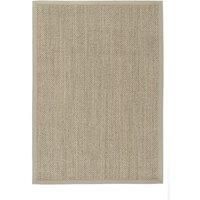 Sisal Rug Light Beige with Sand Border 120x170