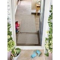 Very Home Twist Stripe, Stain Resistant, Anti Slip Doormat 50X80Cm