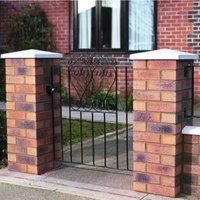 Wickes Chelsea Bow Top Steel Gate Black - 914 x 900 mm