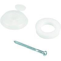 Wickes Clear Polycarbonate Fixing Buttons for 16mm Polycarbonate Sheets - Pack of 10