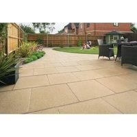 Marshalls Perfecta Smooth Buff Paving Slab 600 x 600 x 35 mm - 10.8m2 pack