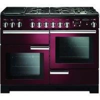 Rangemaster Professional Deluxe 110cm Dual Fuel Range Cooker - Cranberry