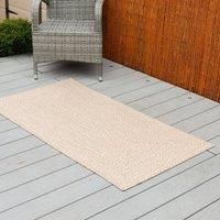 Streetwize Jute-Style Indoor & Outdoor Rug - Plain - 80cm x 150cm