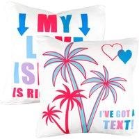 Pack of 2 Love Island Light Up LED Cushions GW482