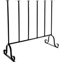 Boot Stand 58 cm Wellington For Three Pairs Compact Black Steel Garden Pride