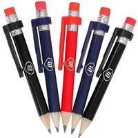 Masters Wood Pencils with clip & Eraser x5