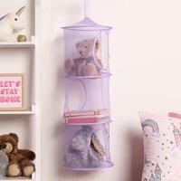 OHS Toy Storage 3 Tier Net Mesh Hanging Tidy Kids Shoes Bedroom Home Space Saver