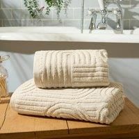 Luxury Hand Towel Soft Texture Absorbent Arch Jacquard 100% Cotton Bath Bathroom