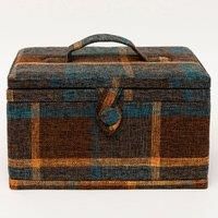 Korbond Hamilton Coloured Tartan Regular Sewing Basket