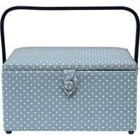 Korbond Sewing Basket - Large - Tiny Dots Design - 17 cm x 24 cm x 31 cm, multicoloured