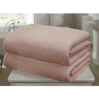 Rapport So Soft 2-Piece Towel Bale, 100% Cotton Dusky Pink, Combed, 140 x 90 x 1 cm