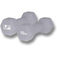 UFE Hex Dumbbells Equipment Silver 10kg