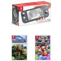 Nintendo Switch Lite Console With Minecraft & Mario Kart 8