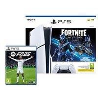 Playstation 5 Disc Console - Fortnite Cobalt Star Bundle & Ea Sports Fc 25