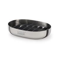 Joseph Joseph EasyStore Luxe - Quick-drain Stainless-steel Soap Dish Holder with draining rack- Steel