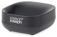 Joseph Joseph Bathroom Slim, Compact, Soap Dish Holder With Non-Slip Base, Matt Black