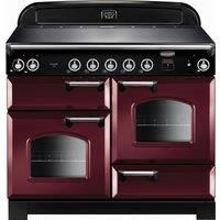 Rangemaster CLA110EICY/C Classic Electric Induction 110cm Range Cooker Cranberry Chrome