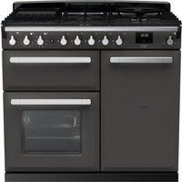 Rangemaster Estel Deluxe 100cm Dual Fuel Rangecooker - Slate + Chrome