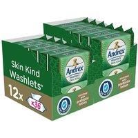 Andrex Skin Kind Washlets, Luxury Flushable Toilet Wipes Enriched with Aloe Vera