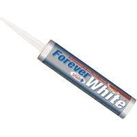 Everbuild Forever White Anti-mould Silicone Sealant, White, 295 ml