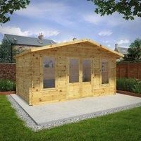 Mercia 5m x 3m Corner Log Cabin 44mm