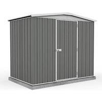 Absco 7.5x5ft Regent Metal Apex Shed - Grey