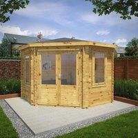 Mercia 3m x 3m Corner Log Cabin 44mm