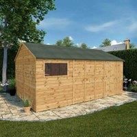 Mercia 16' x 10' Premium Shiplap Reverse Apex Workshop