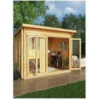 Mercia 3m x 3m Studio Pent Log Cabin (28mm)