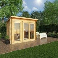 Mercia 3m x 3m Studio Pent Log Cabin (34mm)