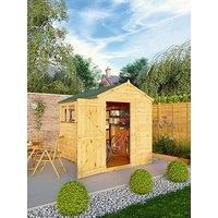 Mercia 8 x 6 Woodsman Shiplap Apex Shed, Brown